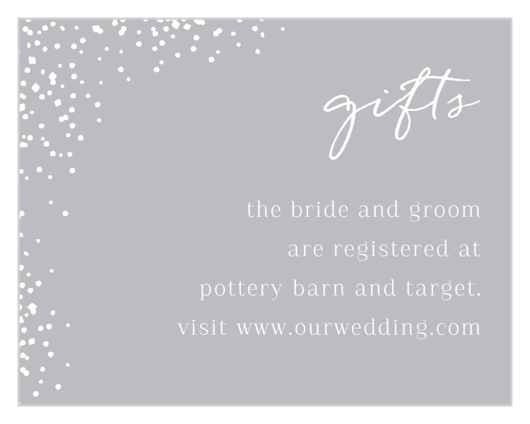 Modern Scrapbook Registry Cards