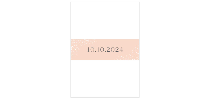 Modern Scrapbook Wedding Belly Bands