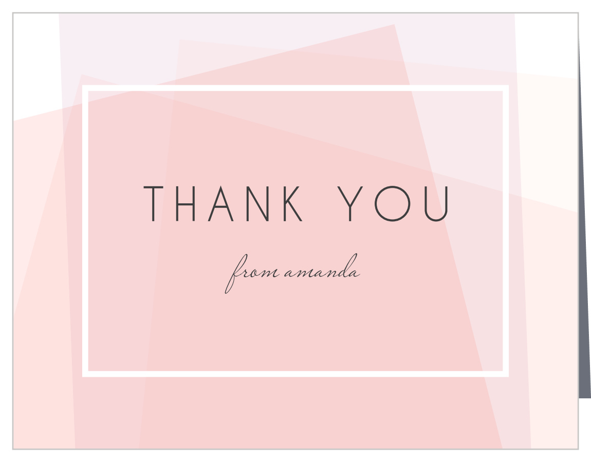 Layered Color Graduation Thank You Cards