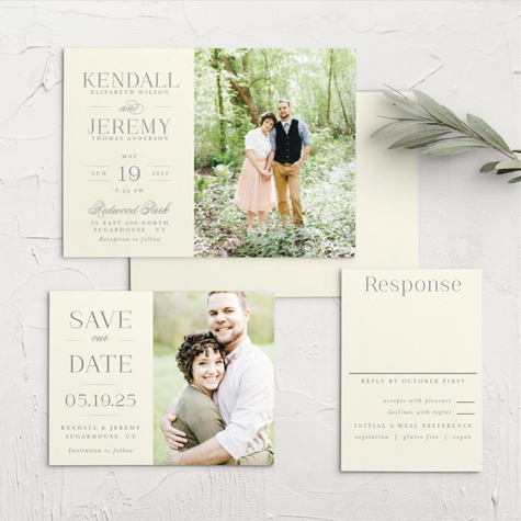 Classic Elegance Wedding Invitations