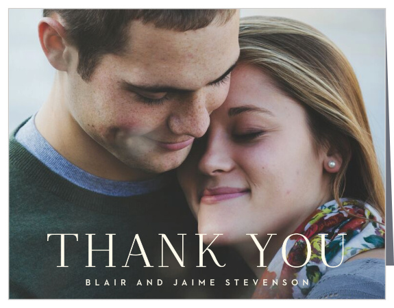 Our Leafy Label Wedding Thank You Cards are a perfectly elegant way to thank your loved ones and supporters.