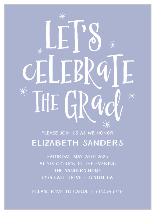 Gather your friends and family near for your graduation celebrations with our Moving Forward Graduation Invitations.