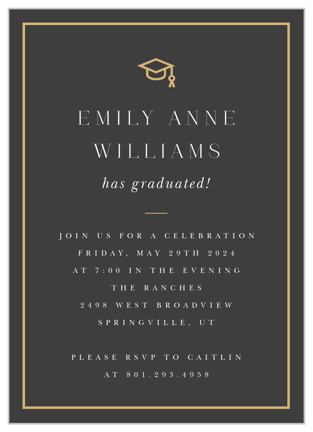 Graduate Corners Graduation Invitations
