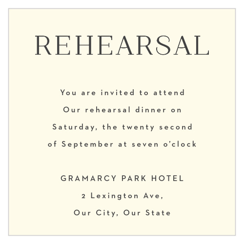 Our Leafy Label Rehearsal Cards are a perfectly elegant way to let your most important guests know about your rehearsal.