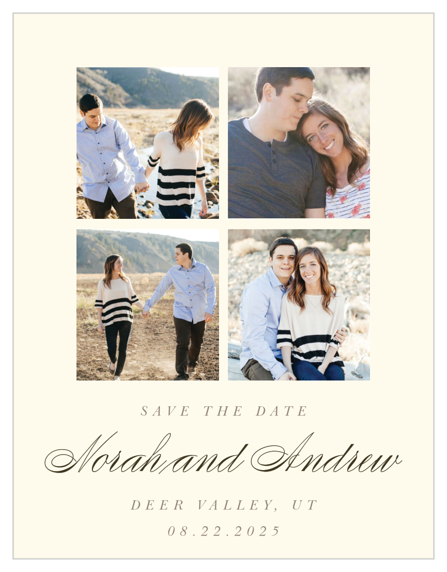 Modern Stacks Save the Date Magnets