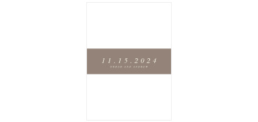 Wrap every single wedding invitation with the simple style of our Modern Stacks Wedding Belly Bands.