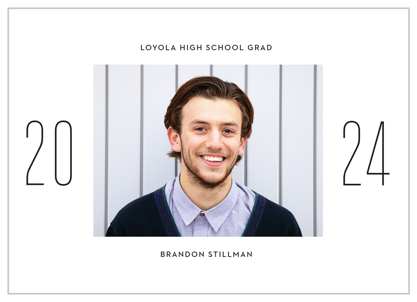 Simple Year Graduation Announcements