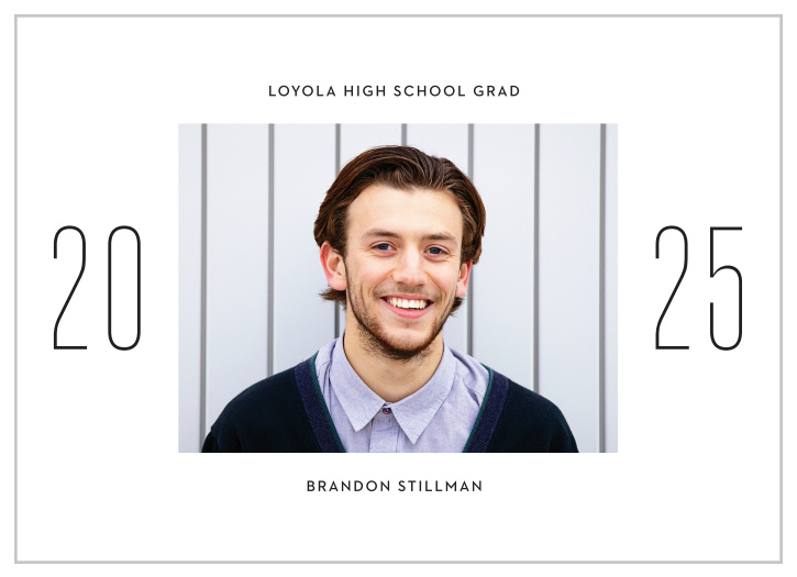 Broadcast your astonishing achievement to your family and friends with our Simple Year Graduation Announcements.
