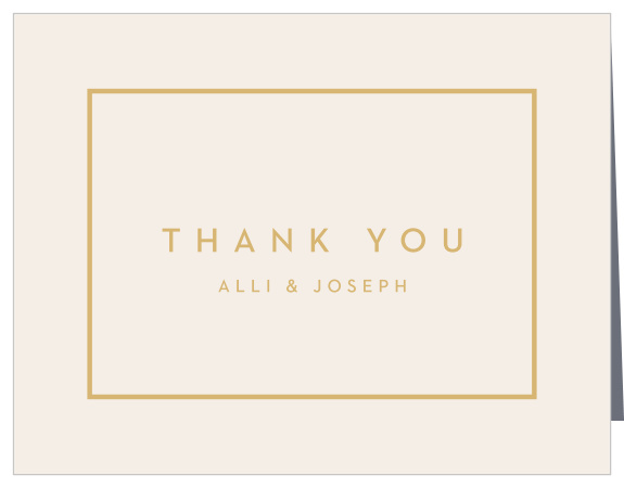 Thank your guests for an amazing night by sending out our Minimal Block Wedding Thank You Cards!