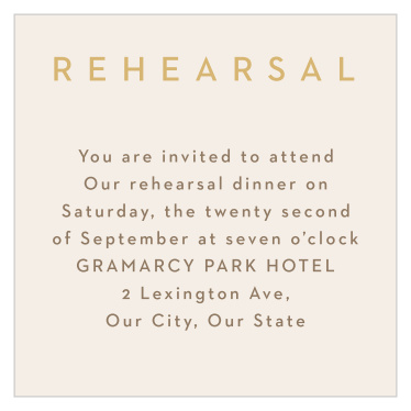 You'll absolutely fall in love with the elegant minimalism of our Minimal Block Rehearsal Cards when you lay eyes on them!
