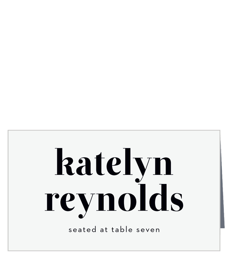 Chic Editorial Place Cards