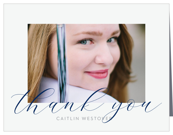 Our Past & Present Graduation Thank You Card is the perfect way to say thank you to your loved ones who supported you on your big day.