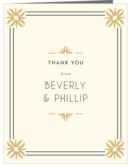 Our MaeMae's Beverly Wedding Thank You Cards are a perfectly elegant way to thank your loved ones and supporters.