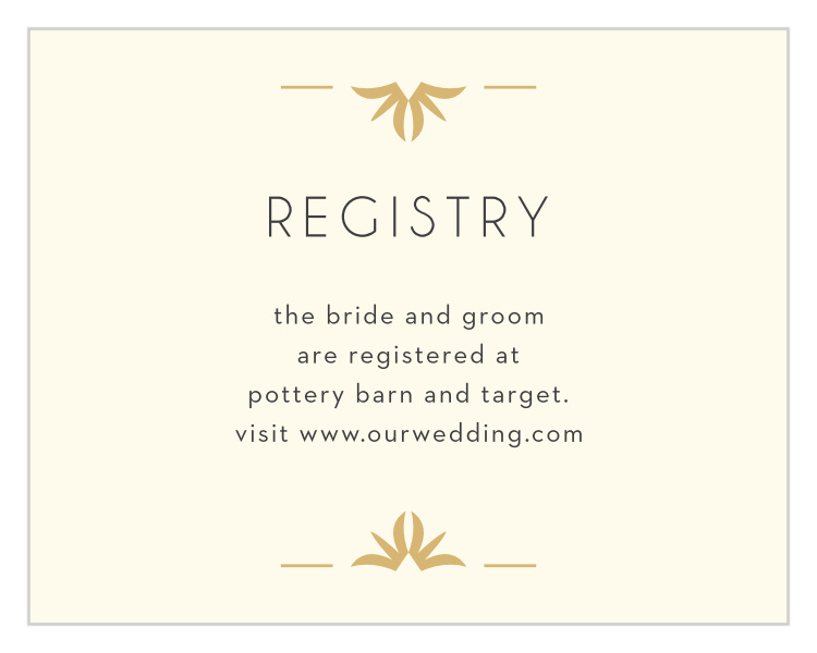 MaeMae's Beverly Wedding Registry Cards