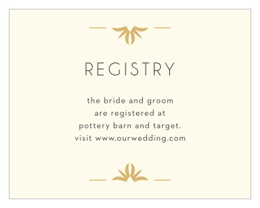 Our MaeMae's Beverly Registry Cards are a perfectly elegant way to help your loved ones know how to support you.