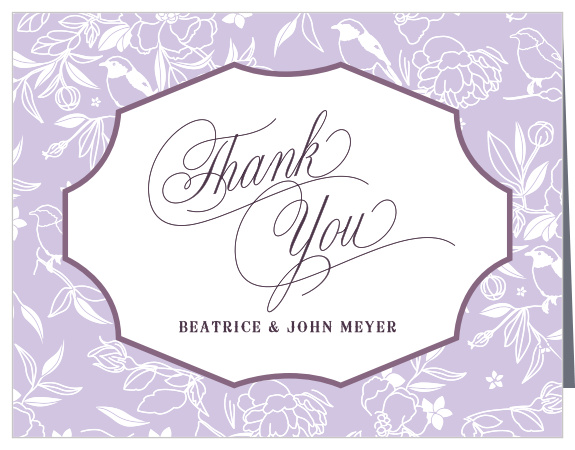 Our MaeMae's Midge Wedding Thank You Cards are a perfectly gorgeous way to thank your loved ones and supporters. 