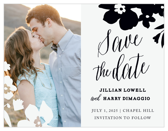 Provide every important detail of your unforgettable day with our MaeMae's Jett Save-the-Date Magnets.