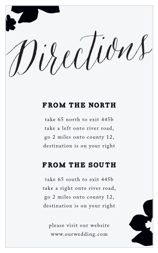 MaeMae's Jett Direction Cards guarantee that all of your guests are there to celebrate your unforgettable day.