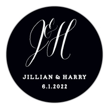 Decorate every envelope and adorn every surface with the stunning style of our MaeMae's Jett Wedding Stickers.