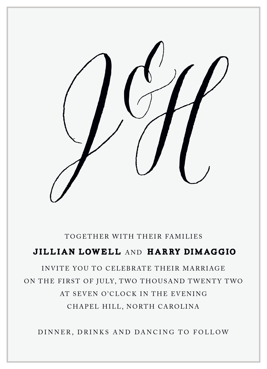 MaeMae's Jett Wedding Invitations