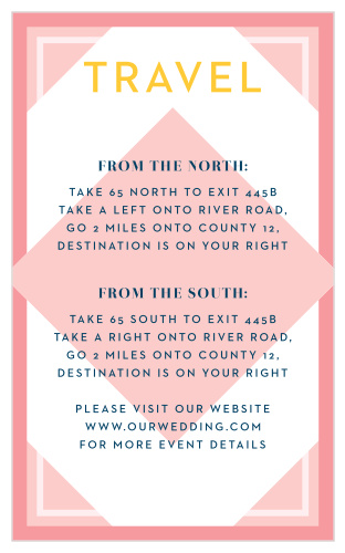 Our MaeMae's Maximus Direction Cards are a perfect way to keep your guests from getting lost. 