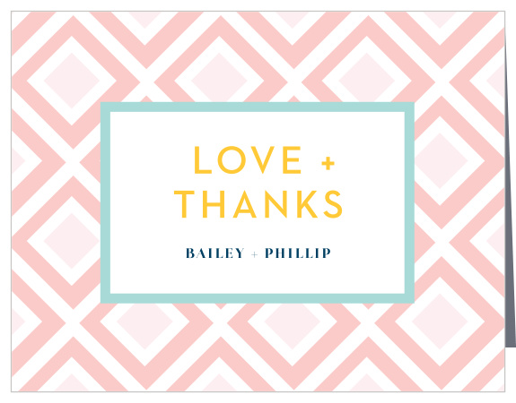 Our MaeMae's Maximus Wedding Thank You Cards are a perfectly stylish way to thank your loved ones and supporters.