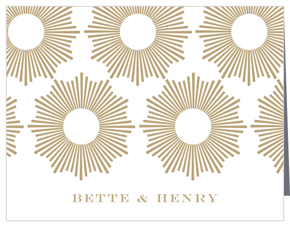 Express gratitude towards your family and friends for their support on your wedding day with our MaeMae's Bette Wedding Thank You Cards.