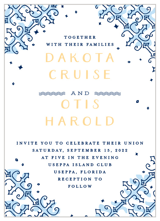 Our MaeMae's Dakota Wedding Invitations are a perfectly delightful way to announce the special day.