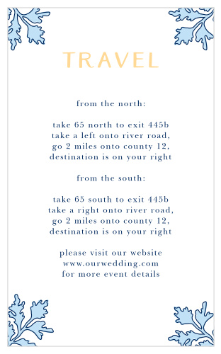 Our MaeMae's Dakota Direction Cards are a perfect way to keep your guests from getting lost.