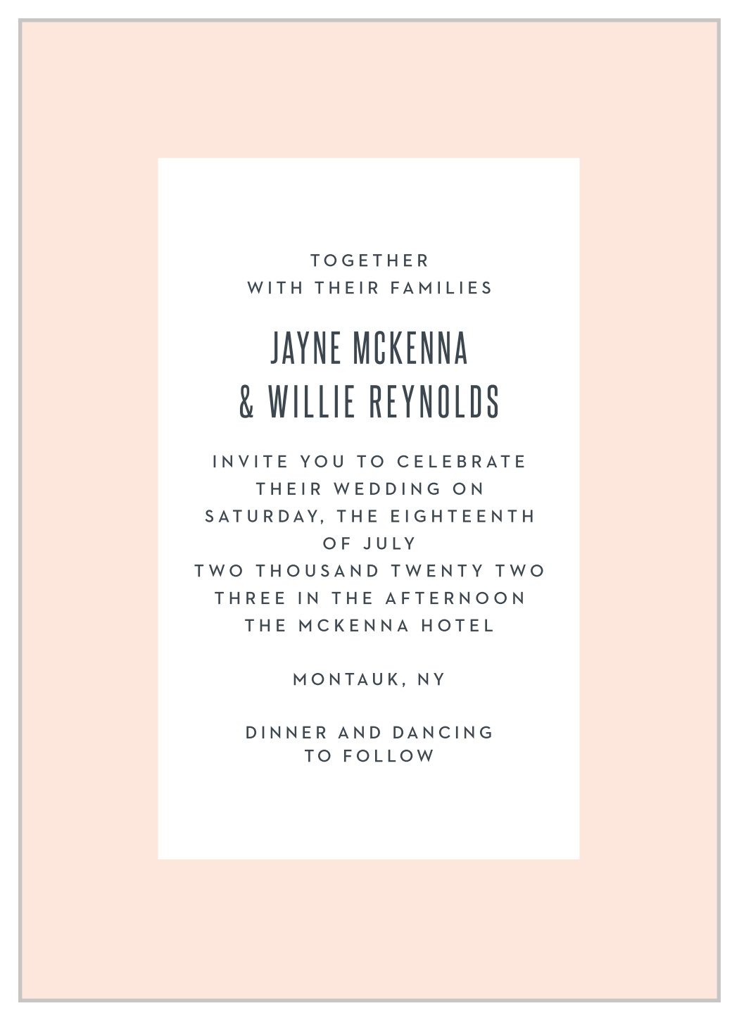 MaeMae's Willie Wedding Invitations