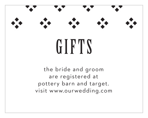 MaeMae's Billingsworth Registry Cards are an incredible way to tell your loved ones where to search for the perfect wedding gift.