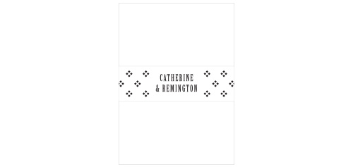 With MaeMae's Billingsworth Wedding Belly Bands, your invitations will stand out in a refined way.