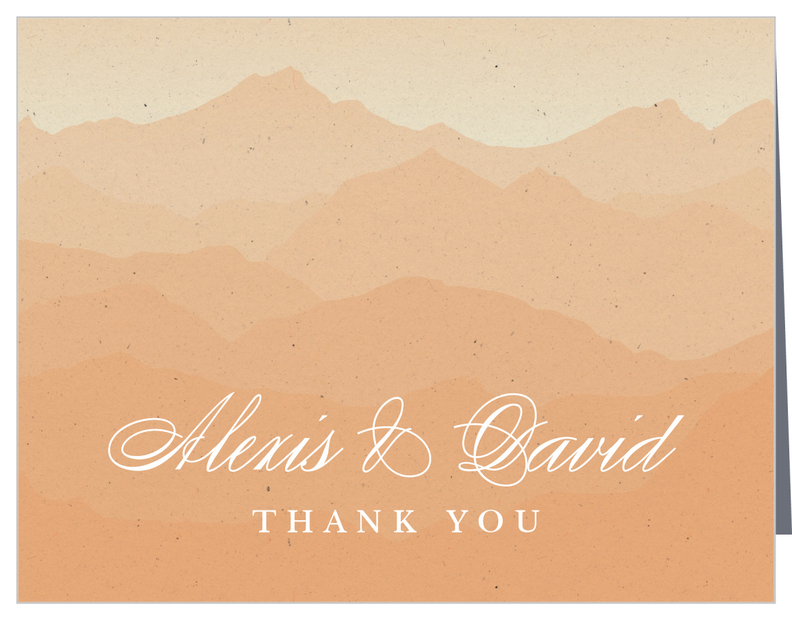 Majestic Mountains Wedding Thank You Cards