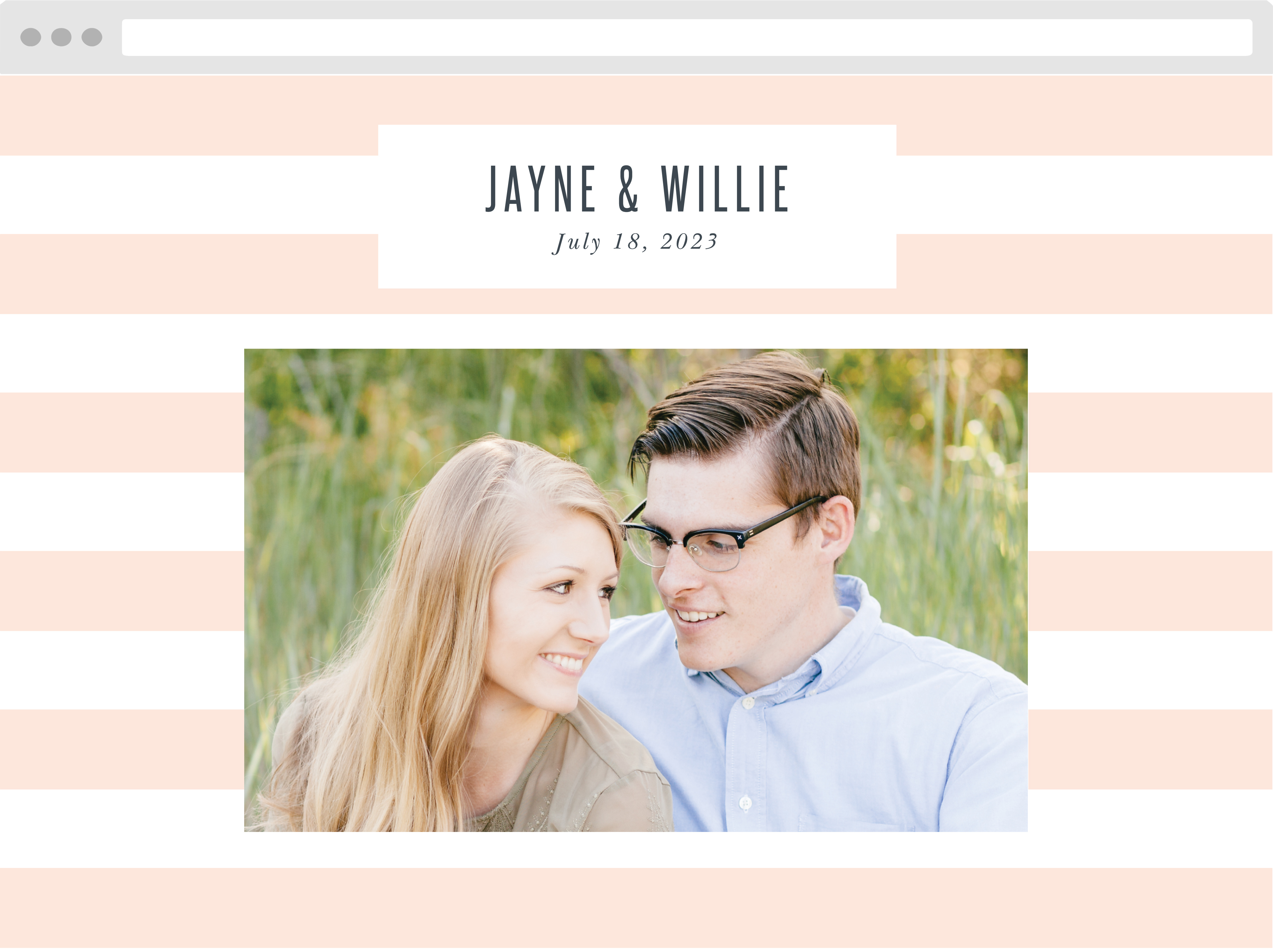 MaeMae's Willie Wedding Website