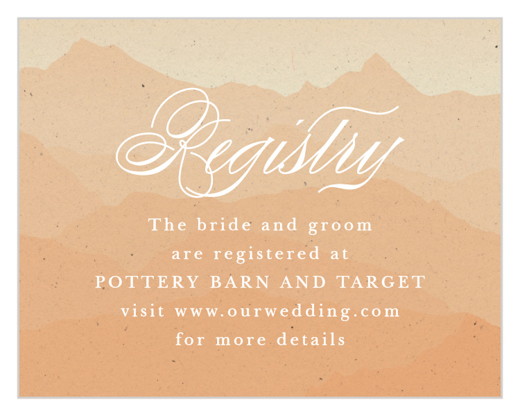 Majestic Mountains Registry Cards