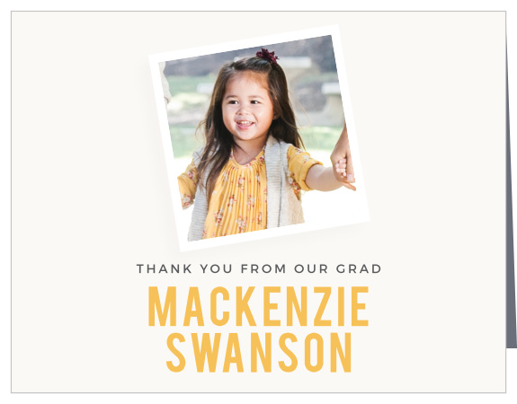 Express your gratitude to family and friends for their support on the big day with our Kindergarten Crayon Graduation Thank You Card.