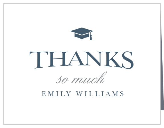 Show your appreciation with the Simple Brunch Graduation Thank You Card!