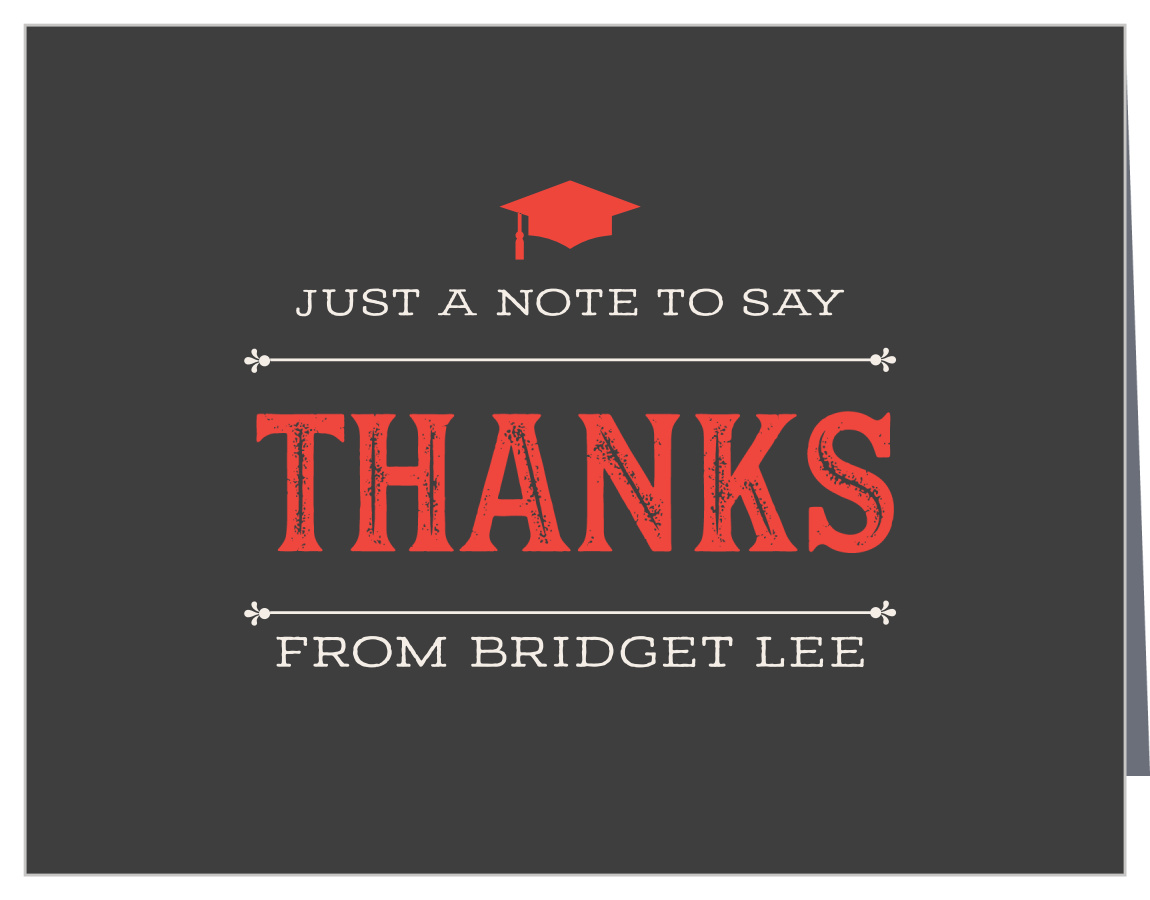 BBQ Celebration Graduation Thank You Cards