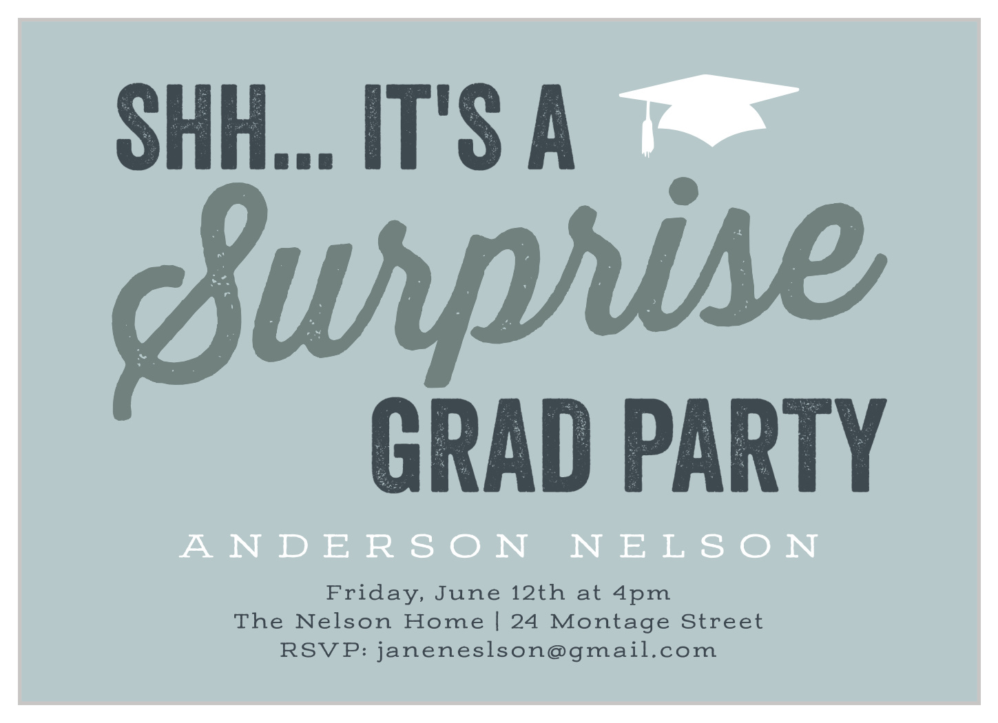 Surprise Graduation Graduation Invitations