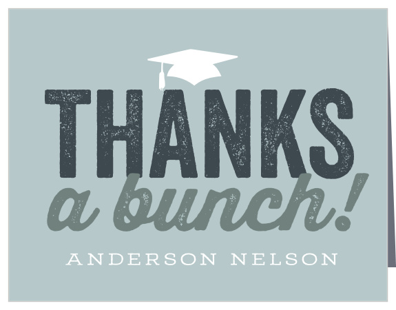 Thank your loved ones for their support with our Surprise Graduation Graduation Thank You Card!