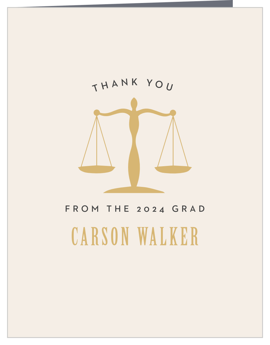 Law School Graduation Thank You Cards