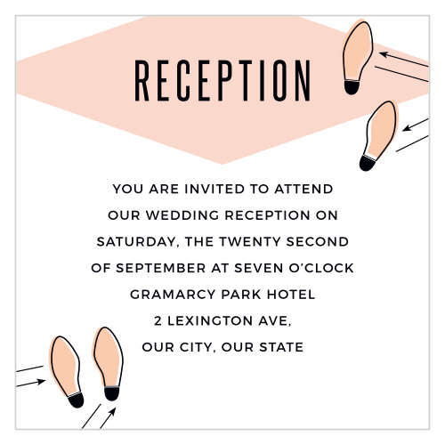 Inform your family and friends of the when and where of your big day with our MaeMae's Ralph Ceremony Cards.