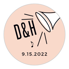 Help your friends and family stick to your wedding date with our MaeMae's Ralph Wedding Sticker.