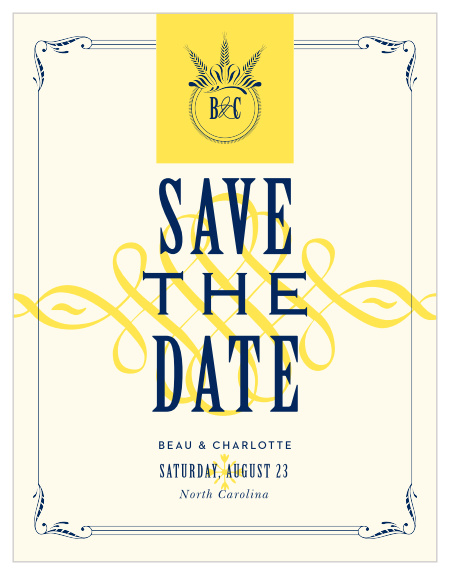Our MaeMae's Montgomery Save the Date Magnets  are a perfectly charming way to announce the special day.
