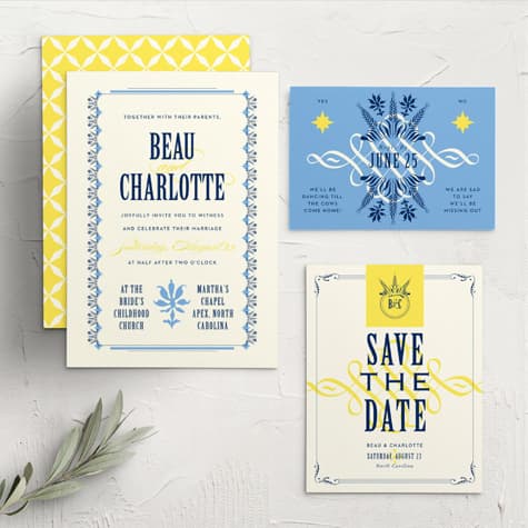 MaeMae's Montgomery Wedding Invitations