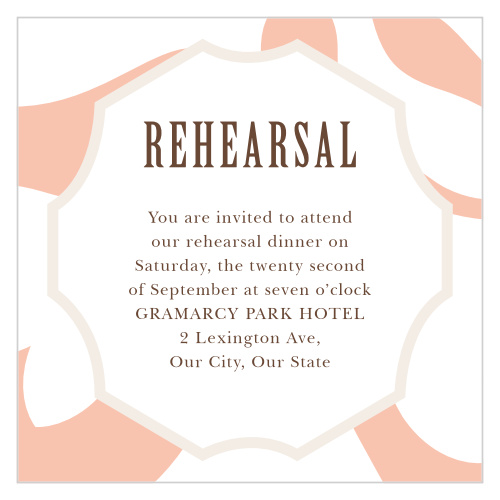 Have the rehearsal dinner you've always dreamt of with our MaeMae's Theo Rehearsal Cards.