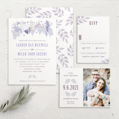 MaeMae's Mundy Wedding Invitations