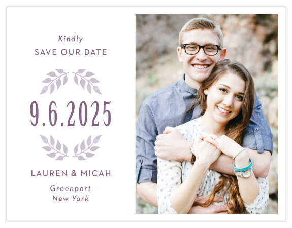 Our MaeMae's Mundy Save the Date Magnets  are a perfectly delightful way to announce the special day. 