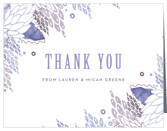 Our MaeMae's Mundy Wedding Thank You Cards are a perfectly delightful way to thank your loved ones and supporters.
