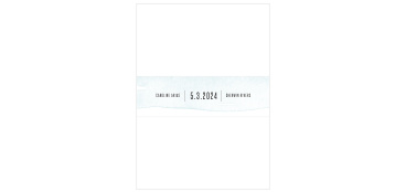 Keep all of your cards together in a polished manner with our MaeMae's Maeve Wedding Belly Bands.